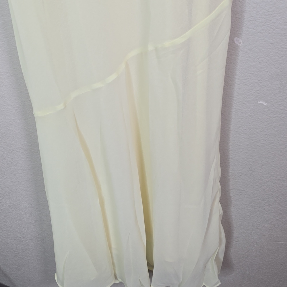Peppermayo The Pagoda Strapless Yellow Maxi Dress with Neck Scarf Size 0 Nwt. - Picture 11 of 13